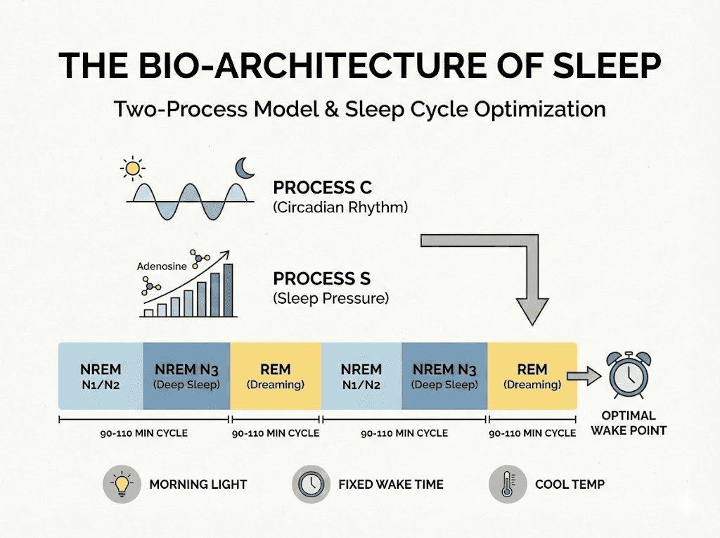 睡眠的生物构建：基于双进程模型与睡眠结构的优化策略