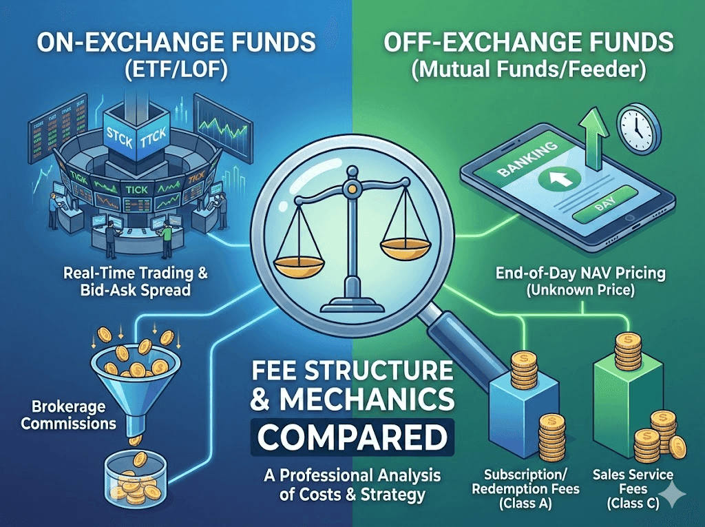 一文阐述：场内基金与场外基金的费用和交易策略差异